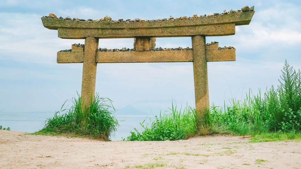Yayoi Kusama's yellow pumpkin on Naoshima island